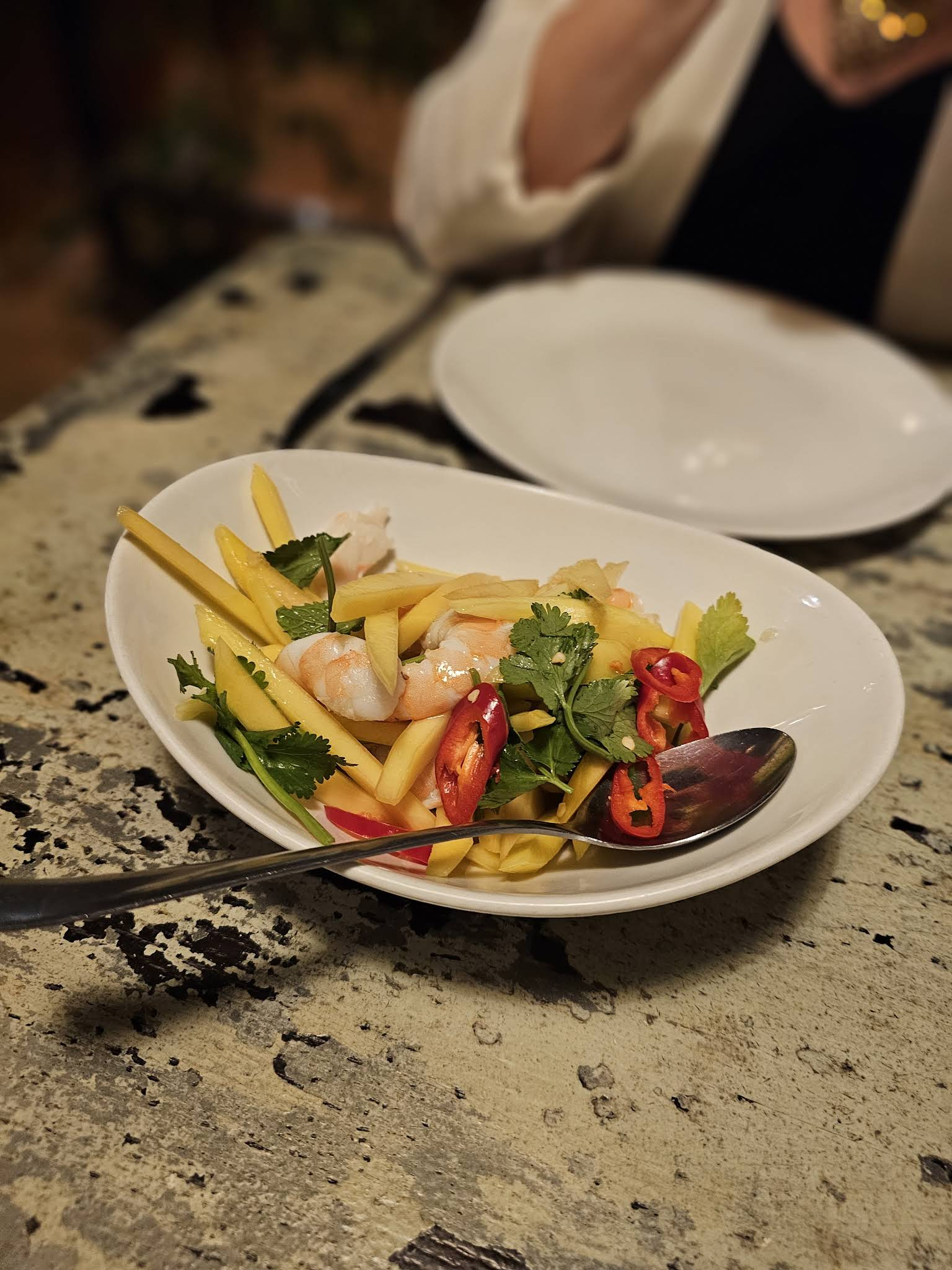 Beautifully plated Vietnamese dishes at Thi