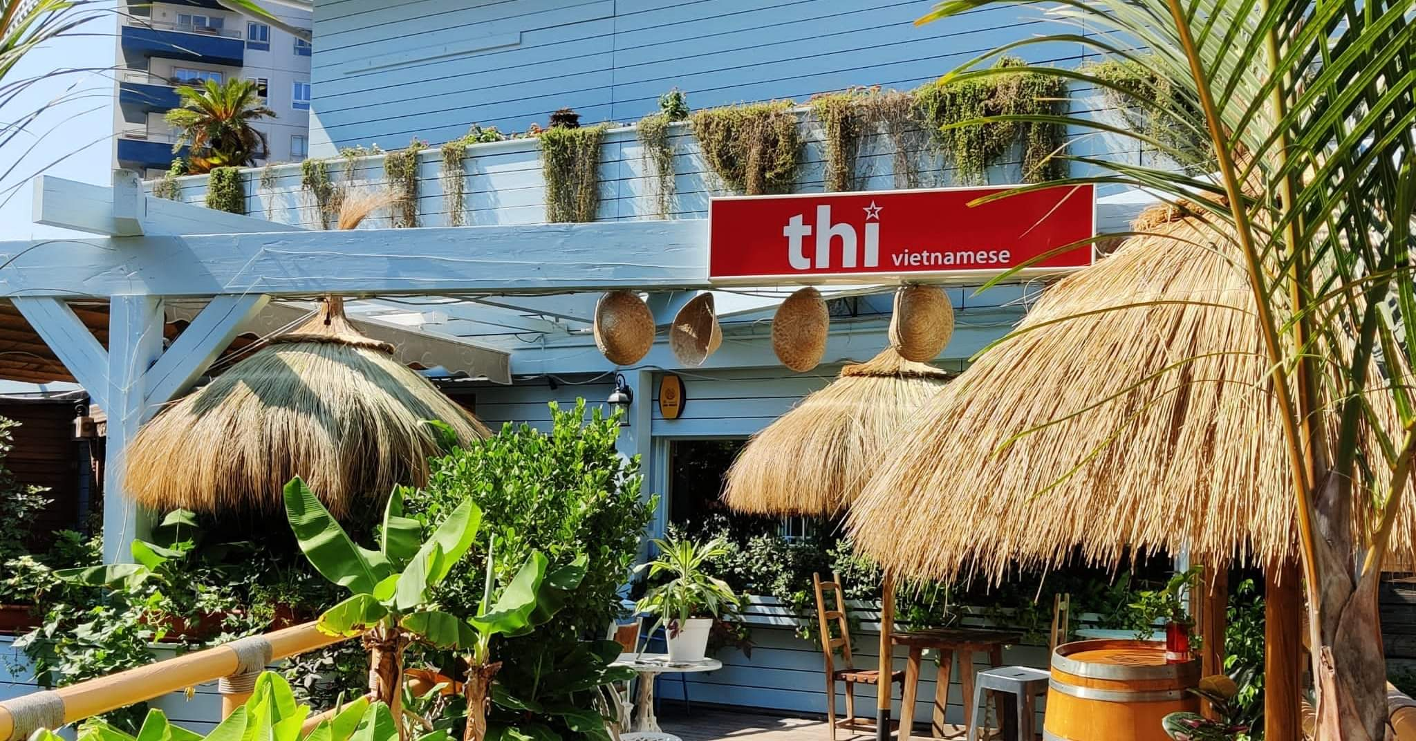 Thi Vietnamese restaurant exterior at Ocean Village, Gibraltar